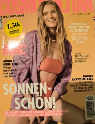 COSMOPOLITAN 07/08 2024 Topmodel TONI GARRN Sex & Lifestyle Summer Edition