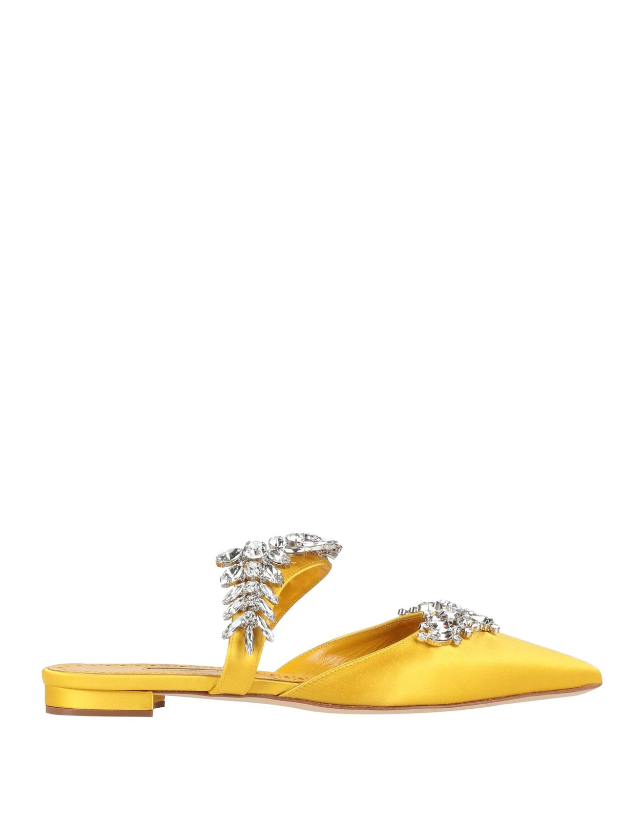 Manolo Blahnik - Women - Satin Mules - Clogs - Yellow