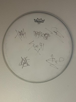 Sum 41 Signed Drum Head