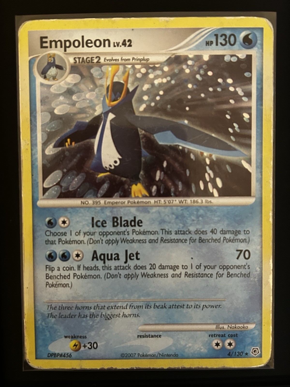 Empoleon LV.42 4/130 Diamond & Pearl Pokemon TCG HOLO Rare English - HP