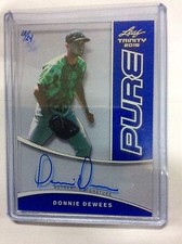 2015 Leaf Trinity Baseball PURE Donnie Dewees RC BLUE 12/25 Autograph AUTO