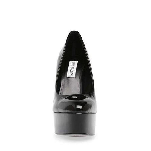 Bomba de plataforma de aguja alta sin cordones Steve Madden Brenna negra punta cerrada talla 8 - Imagen 6 de 6