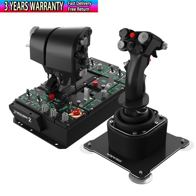 SimPlayer Orion 2 HOTAS Flight Simulator 15EX Throttle with Finger Lift + Grip