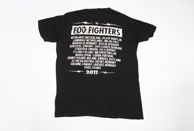 Foo Fighters Shirt Wasting Light Tour 2011 Hard Rock Band Men's