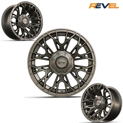 GTW Stellar 14'' Matte Bronze Golf Cart Wheels, 14x7, ET -.25, Set of 4 Rims