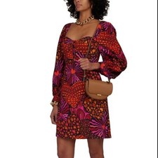 NWT Farm Rio Hearts Print Babydoll Mini Dress Size S