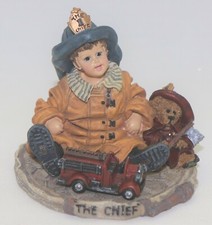 BOYDS BEAR YESTERDAYS CHILD DOLLSTONE AUSTIN & ALLEN FIRE CHIEF RARE ED 1E 3534