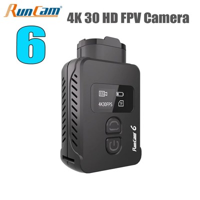 RunCam 6 4K 30fps Action Camera 155° FOV 12MP 1/2.3'' Sensor WiFi EIS 80Chars