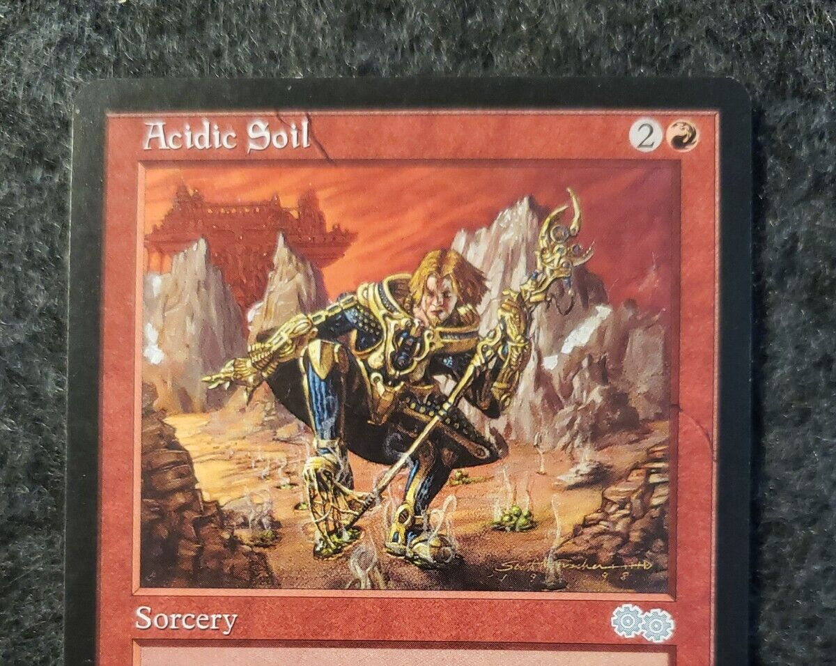 Acidic Soil Urza's Saga NM Red Uncommon MAGIC THE GATHERING MTG