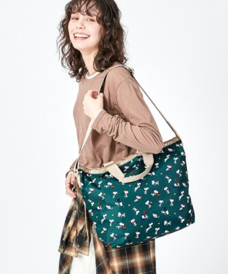 LeSportsac x PEANUTS 50th Anniv. Snoopy Polyester HC47 Delux