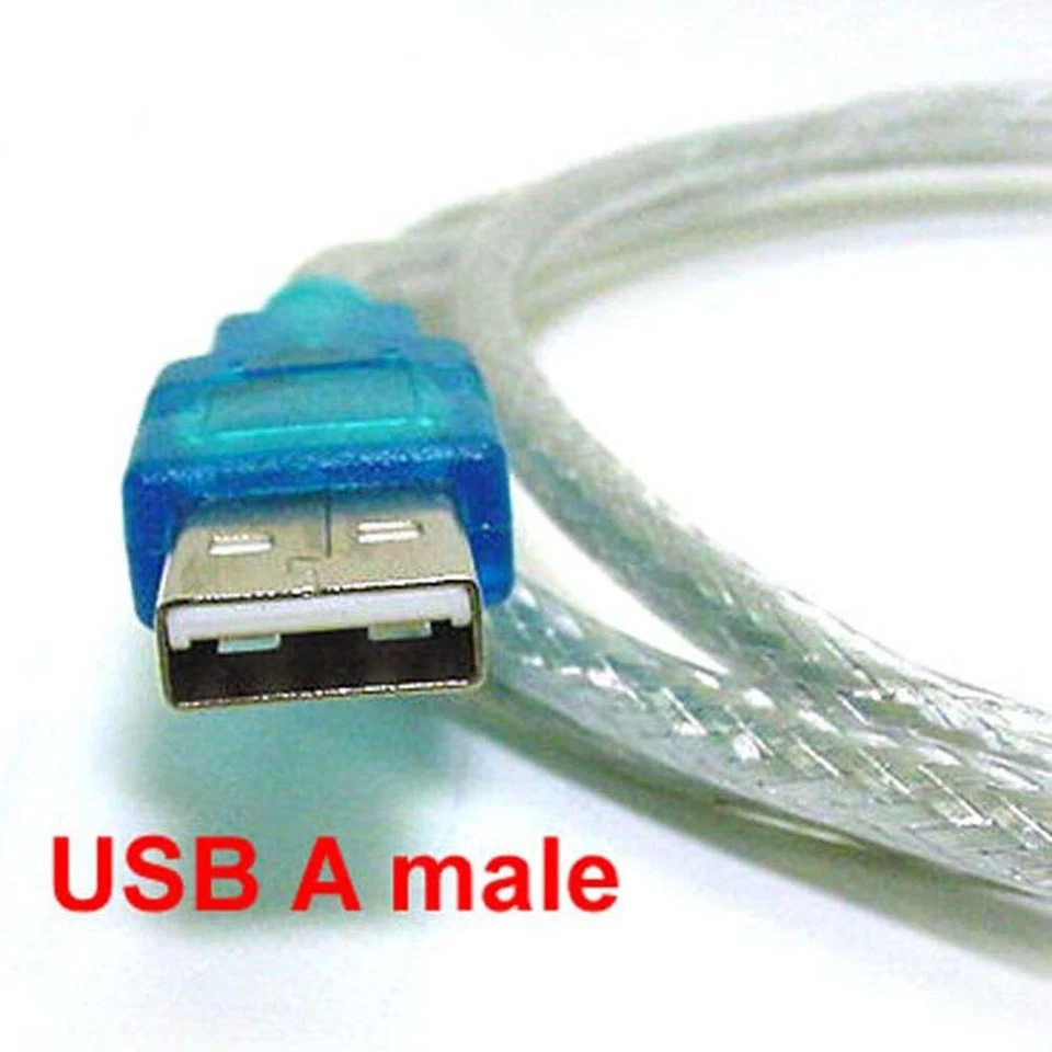 USB 2.0 Type A Male to Serial RS 232 DB9 Male/DB25 Male Converter Adapter Cable - Image 2 of 4