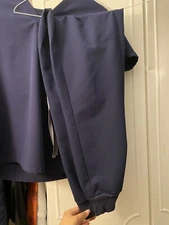 x3 FIGS Catarina Top and Zamora Joggers Small in Navy blue.