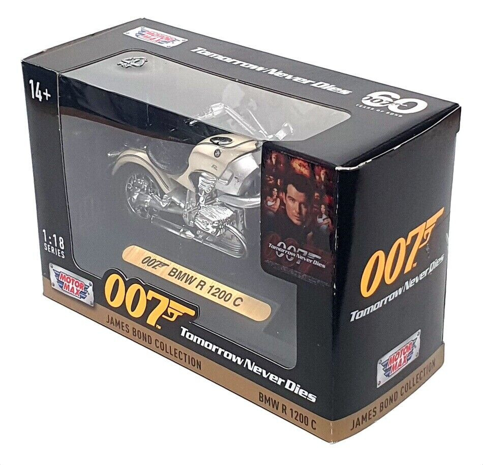 007ボンド　BMW特注　1/18　BMW　R1200C　限定品 Amazon.com: Motormax James Bond BMW R1200C Model Bike