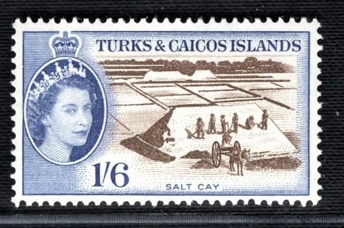 Turks & Caicos 1957 scarso 1s6d superbo come nuovo VLMM SG.247 BLACK288 - Foto 6 di 7