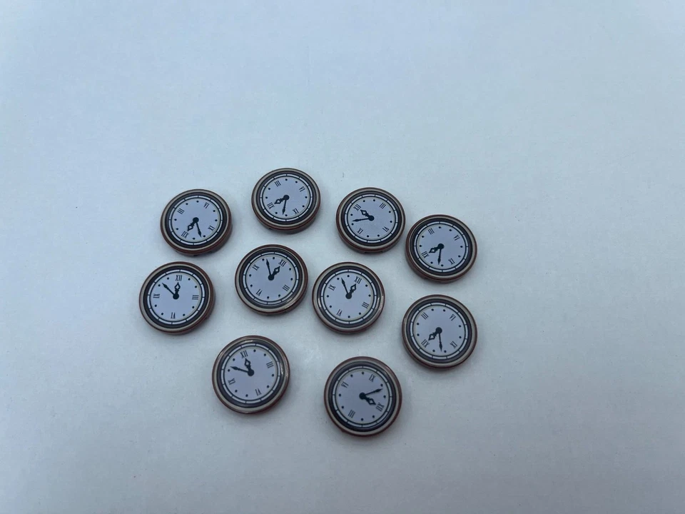 LEGO® Figuren Zubehör Uhr Wanduhr 14769pb133 aus 10255 10270 10297 10STK NEU KE