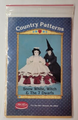 Snow White Witch 7 Dwarfs Ozark Crafts Country Patterns Pattern #309