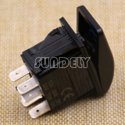 STROBE LIGHTS 5-pin BLUE Led 12V CARLING ON/OFF Symbol ROCKER SWITCH ...