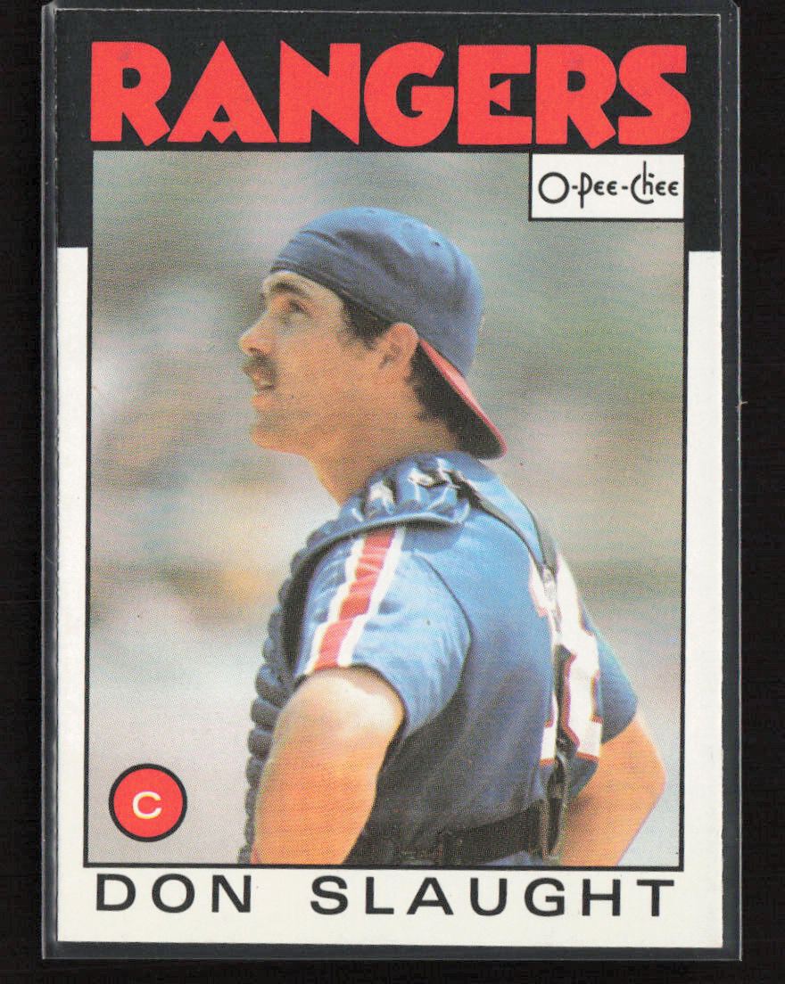 1986 O-Pee-Chee #24 Don Slaught Texas Rangers Near Mint or Better