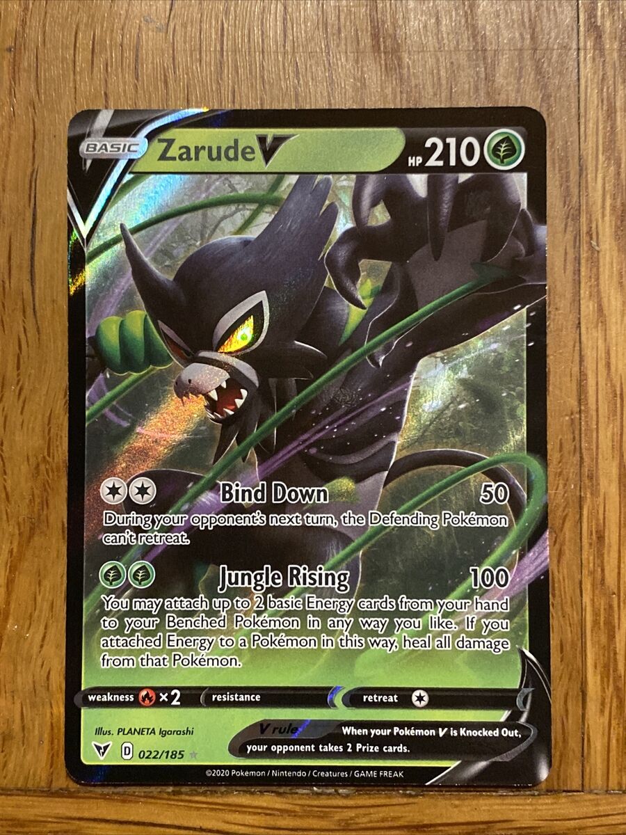 Zarude V 022/185 Vivid Voltage- NM Ultra Rare Full Art Zarude V 022/185 Vivid Voltage- NM Ultra Rare Full Art