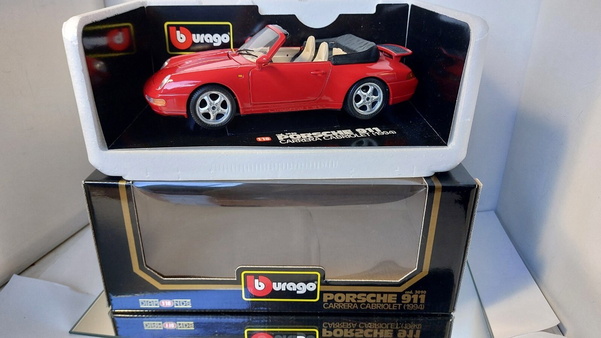 Bburago Porsche 911 Carrera Cabriolet 1:18 in Box Burago | eBay UK