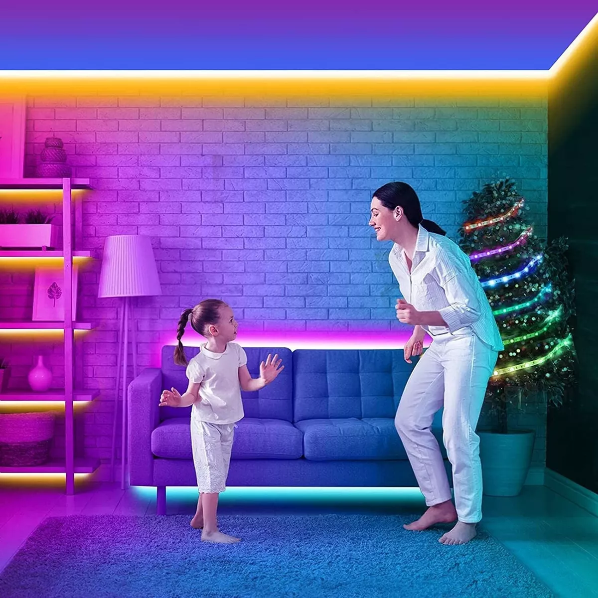 Bluetooth 15m LED Strip Lights 5050 RGB Strip Color Changing LED