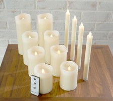 Home Reflections 12pc Ultimate Flameless Candle Set in Ivory