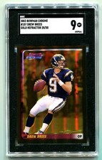 2003 Bowman Chrome Drew Brees Gold Refractor 28/50 SGC 9 MINT