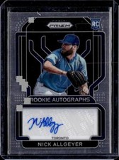 2022 Panini Prizm #RA-NA Nick Allgeyer Rookie Autographs