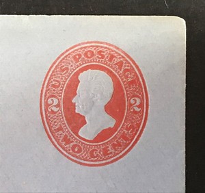 SCOTT# U146 ENTIRE VERM ON BLUE CAT$200