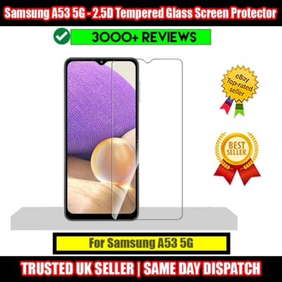  Für Samsung Galaxy A53 5G - 2,5D Hartglas Displayschutzfolie Schutz