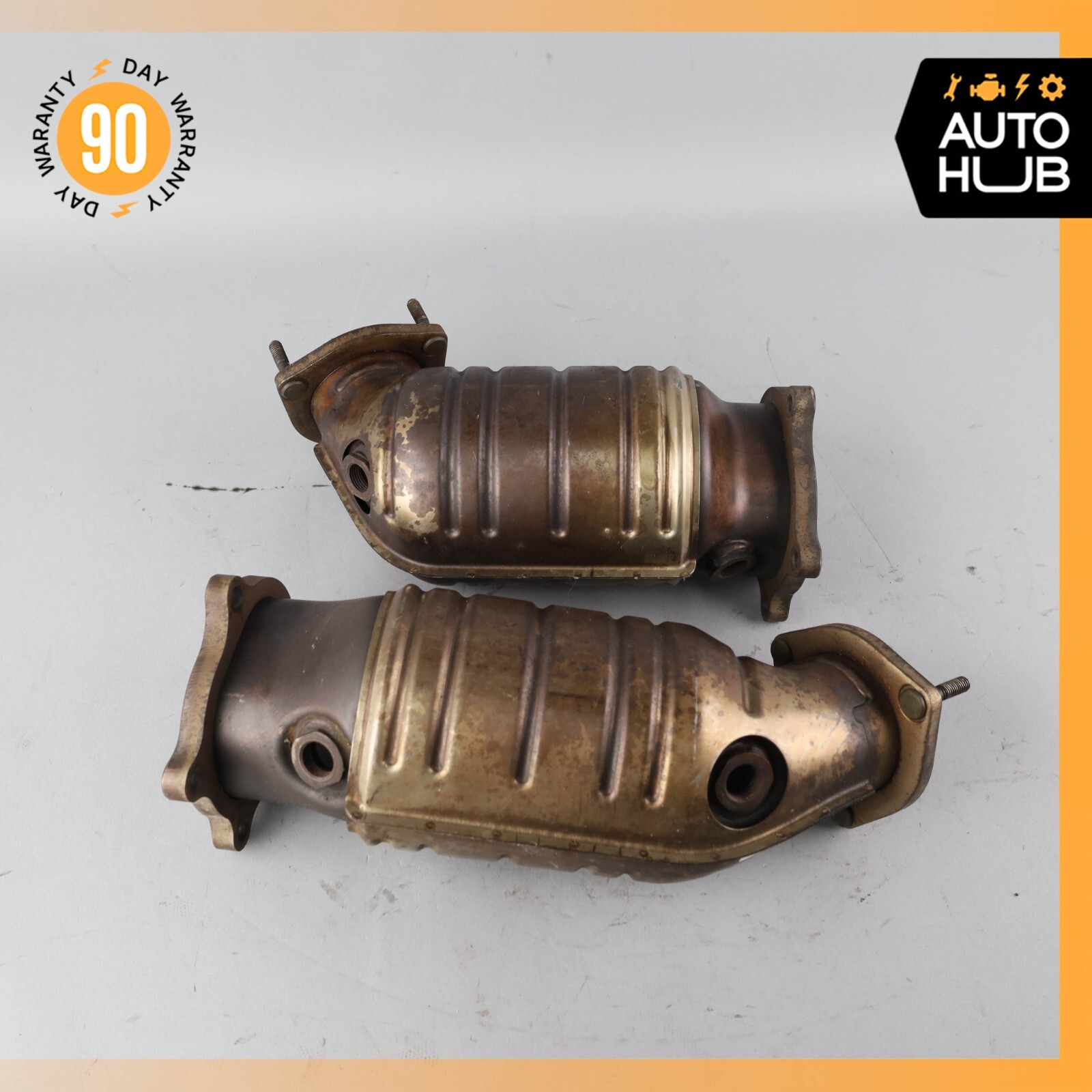 03-06 Bentley Continental GT Flying Spur Exhaust Downpipe Left & Right Set OEM