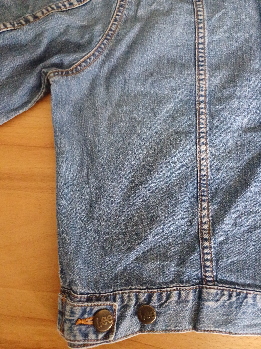 Lee Denim Jacket Basic Rider Jacket Size M Button… - image 11