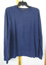 NWT Banana Republic Navy Blue Crew Neck Knitted Sweater Men's Size M