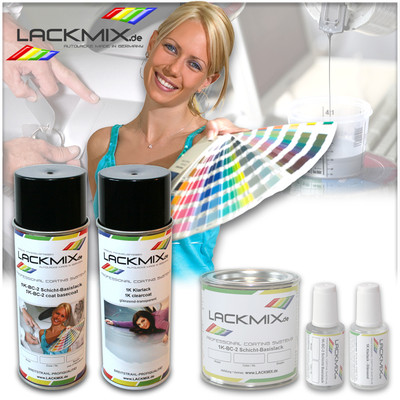 939 ALPINBLAU M. / MERCEDES / Lackspray Set: Autolack & Klarlack Spray 