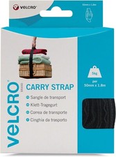 VELCRO Brand VEL-EC60326 Carry Strap, 50 mm x 1.8 m - Black 50mm x 1.8m 