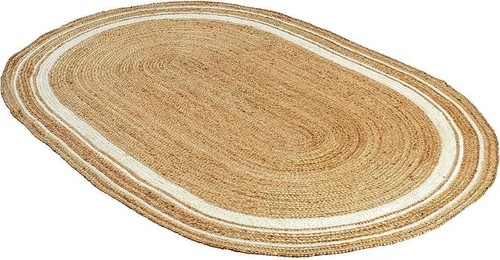 Jute Braided Modern Rustic Look Rug Reversible Non Slip Organic Floor Mat Carpet - Picture 5 of 9