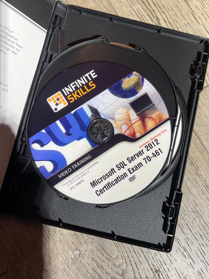 INFINITE SKILLS MCSA:SQL SERVER 2012 PAQUETE DE ENTRENAMIENTO VIDEO DVD Foto 4 de 4