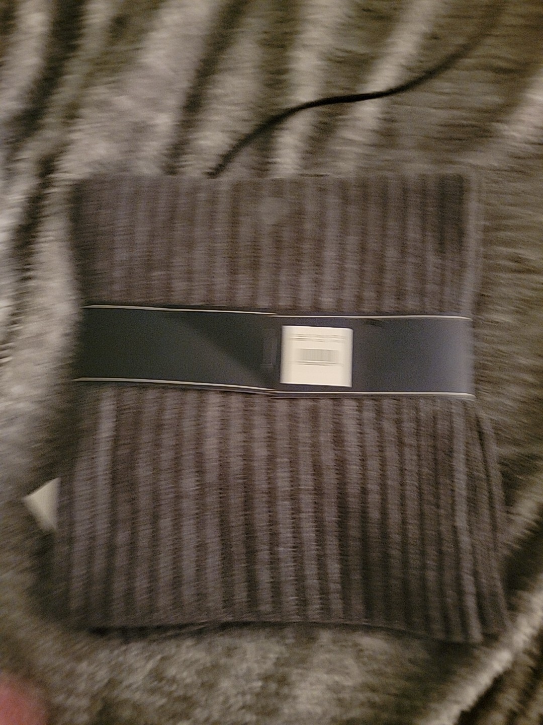 Polo Ralph Lauren sciarpa a costine + cappello berretto set misto lana pony nero antracite