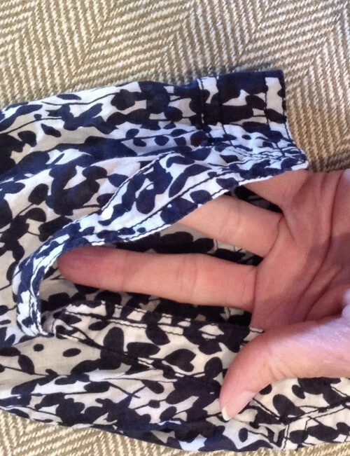 Abito copricostume da spiaggia Tory Burch blu navy manica lunga taglia 6! condizioni nuove