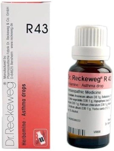 Dr. Reckeweg R43 | Natural Remedy for Asthma Relief (22ml) pack of 1 - 第 2/5 張圖片