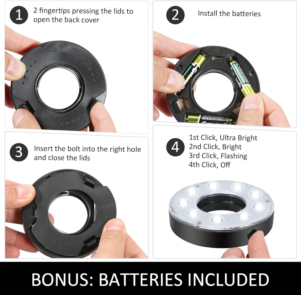 Mini Golf Flagstick with LED Hole Light, Practice Putting Green Flags