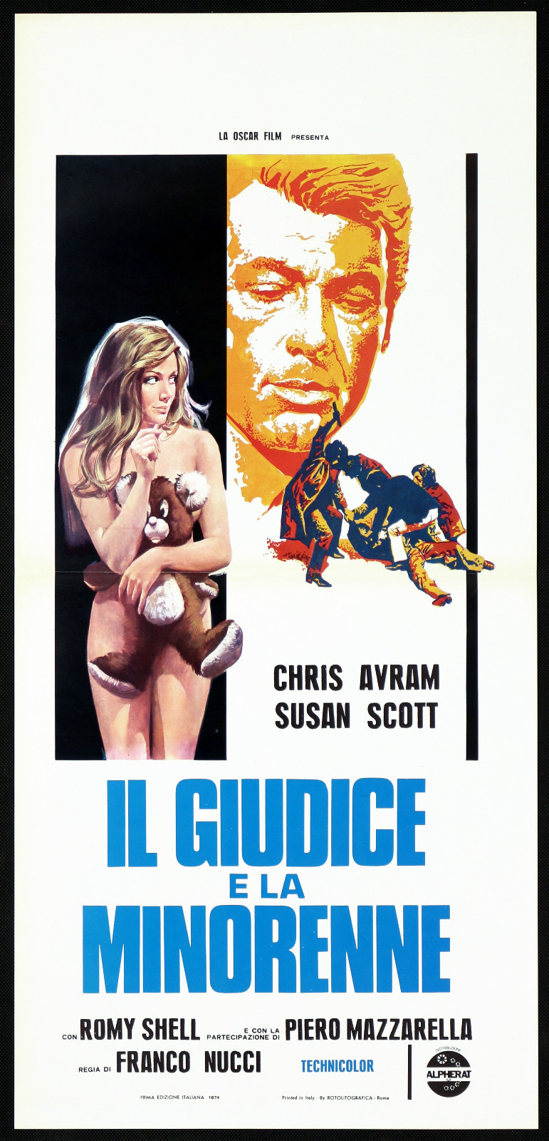 Locandina originale film Il giudice e la minorenne (1974) - Regia di Franco Nucci