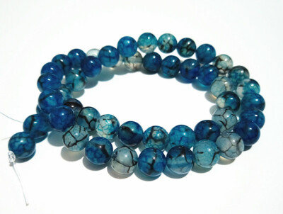 Perline Cabochon In Agata Con Venature Di Drago Giallo E Nero - Foto 12