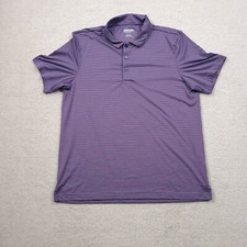 Kirkland Signature Polo Shirt Mens Large Performance Golf Short Sleeve Purple