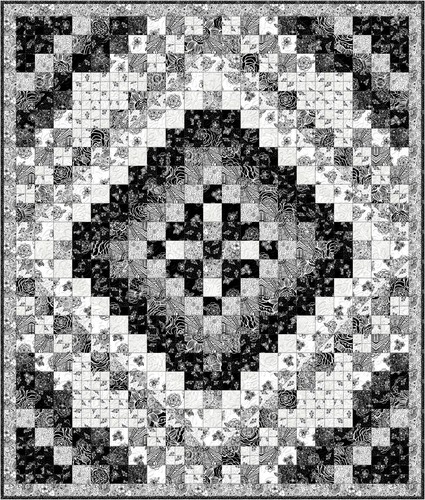 Wilmington Prints - Night & Day - Grids - Black/White, Fabric BTY - Picture 8 of 9
