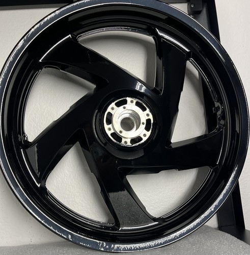 HONDA 2002 -17 GL1800 GOLDWING FRONT BLACK WHEEL 44650-MCA-305 OEM EXCHANGE - Picture 7 of 12