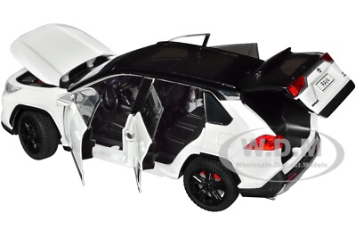 TOYOTA RAV4 HYBRID XSE WHITE 1/24 DIECAST MODEL CAR H08666 | eBay