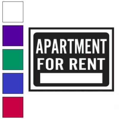 Room Rent Sticker Apartment For Rent Business, Vinyl Decal Sticker, Multiple Colors ...