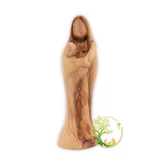 Blessed Virgin Mary carrying baby Jesus statue | Holy Mary Figurine | Mothers da