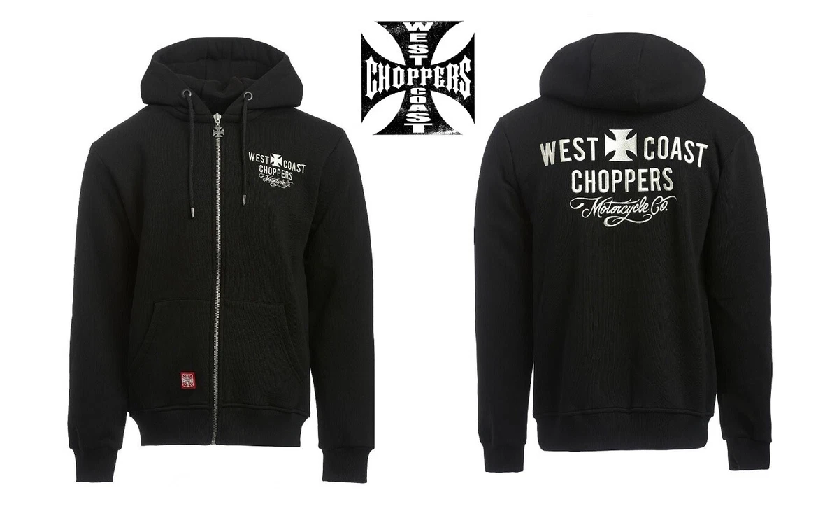 West Coast Choppers Zip Hoody Cross Panel, Color:Black;Größe:XL - Foto 2